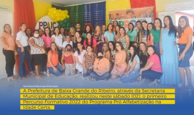 SEMED realiza o I Percurso Formativo do Pró Alfabetização na Idade Certa de 2022.