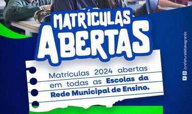 Secretaria Municipal de Educação abriu vagas em todas as escolas da rede municipal de ensino