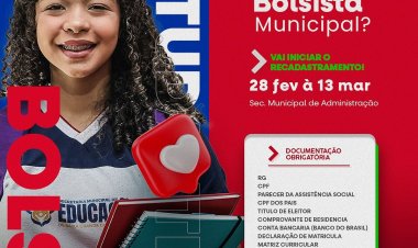 Você é Bolsista Municipal ?