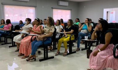 Profissionais da Educação Infantil recebem formação para a melhoria dos processos de apropriação da leitura e da escrita em Baixa Grande do Ribeiro